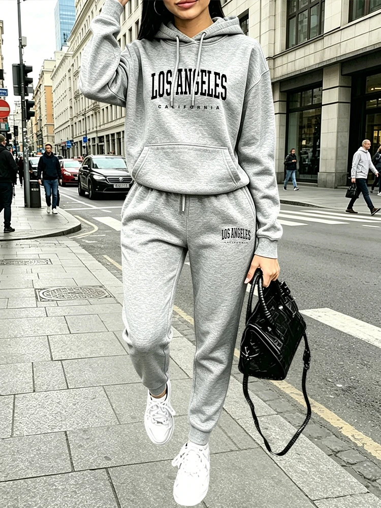 Winter Clothing Outfits - Daily Women's Outfits Print Casual Hooded