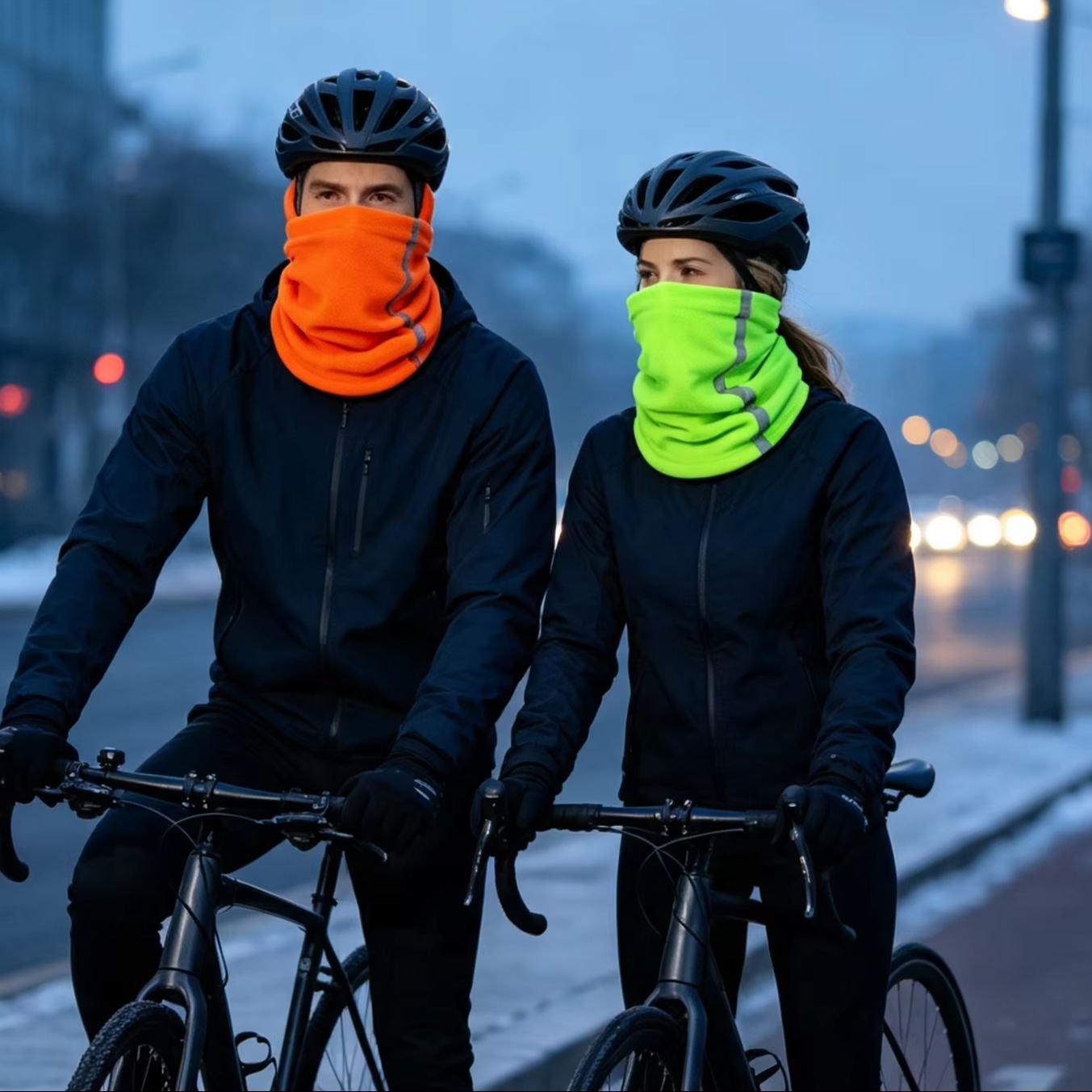 Neck Gaiter Fleece - Fleece Neck Gaiter Visibility Reflective Safety