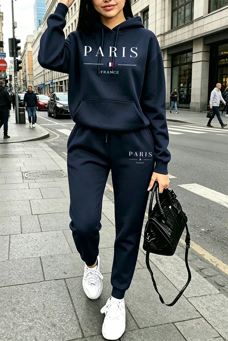 Winter Clothing Outfits - Urban Streets Hoodie Pants Sportswear Hot