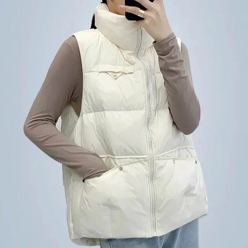 Loose Padded Cotton Waistcoat  - Winter Clothing On Sale Women'S 评论和价格