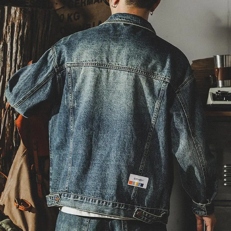 Trendy Loose Denim Jackets Man - Winter Clothing Men Style 评论和价格