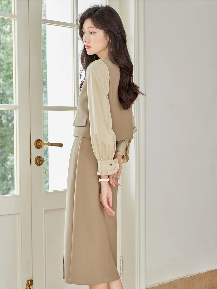 VIMLY Women Elegant Skirt Sets - Winter Clothing Outfits 评论和价格