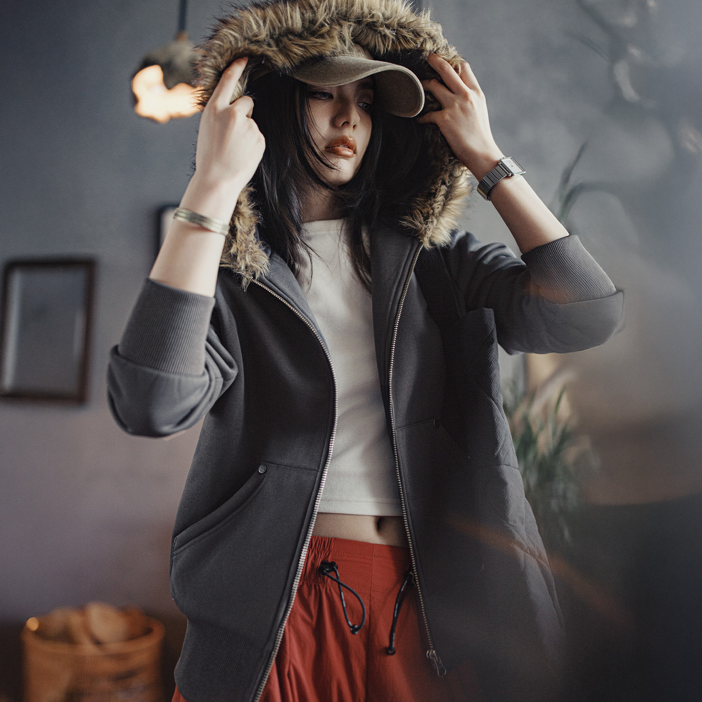 Maden Women’s Fleece Lined Zip - Fleece Hoodie Lined 评论和价格