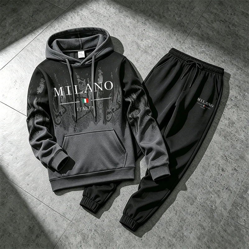 Splashed ink Men's Hoodie Trac - Winter Clothing Pants 评论和价格