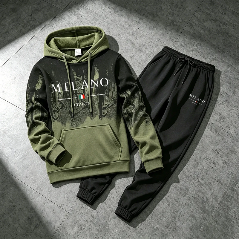 Splashed ink Men's Hoodie Trac - Winter Clothing Pants 评论和价格