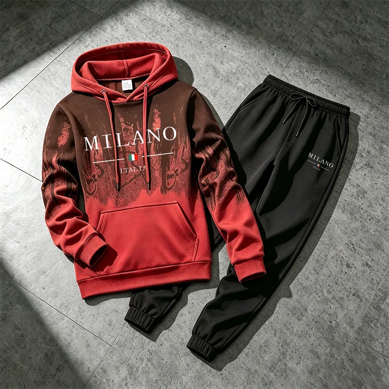 Splashed ink Men's Hoodie Trac - Winter Clothing Pants 评论和价格
