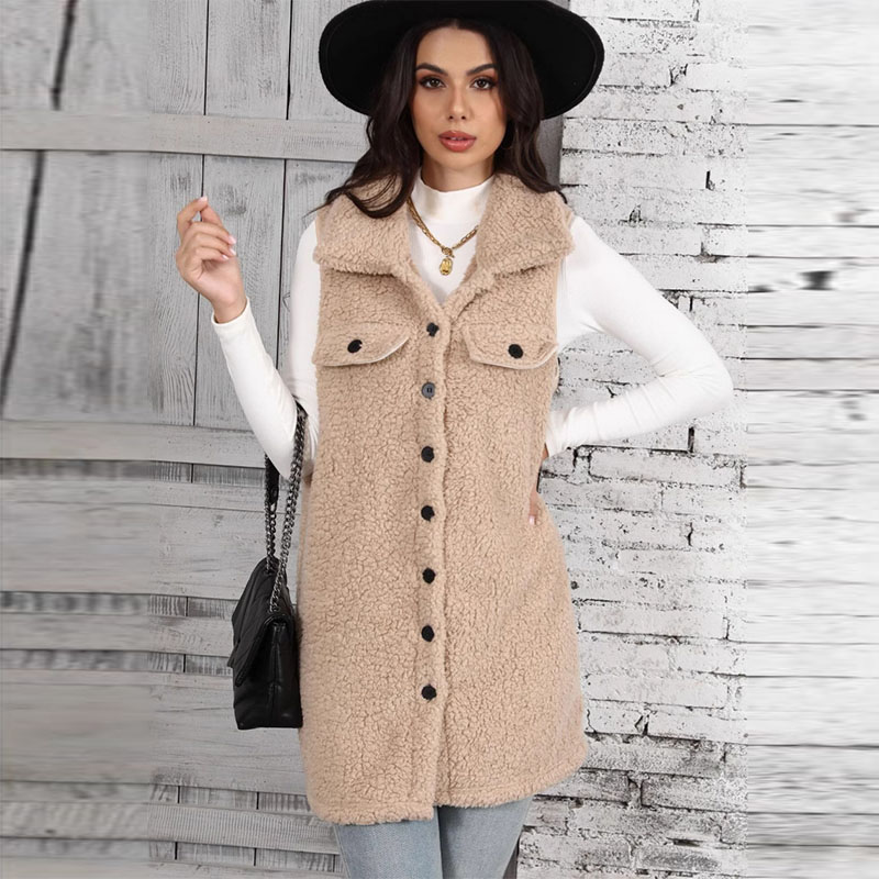 Women's Lamb Plush Vests Splic - Winter Clothing On Sale Women'S 评论和价格