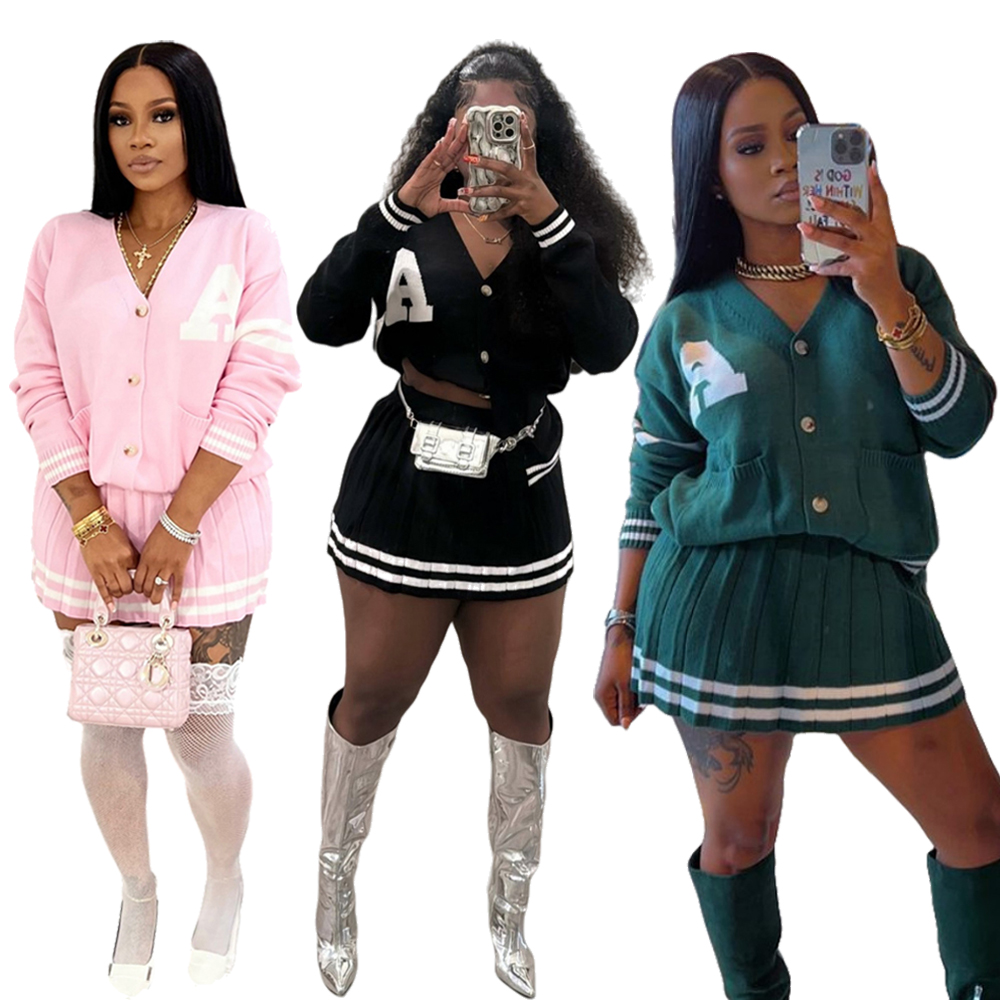 Knit Pleated Sweater Skirts 2  - Winter Clothing Matching 评论和价格