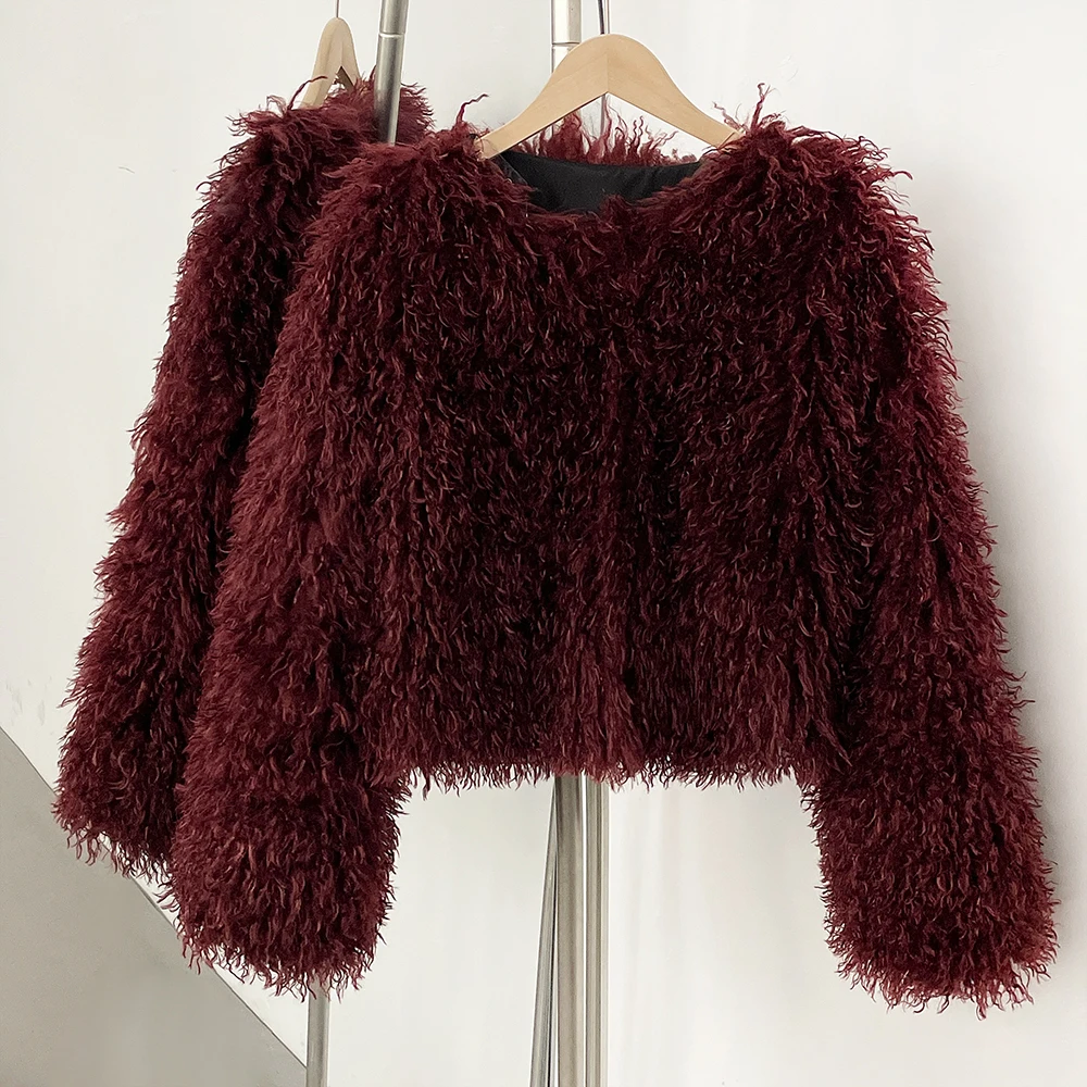 OFTBUY Faux Fur Jacket New Sty - Winter Clothing Manufacturers 评论和价格