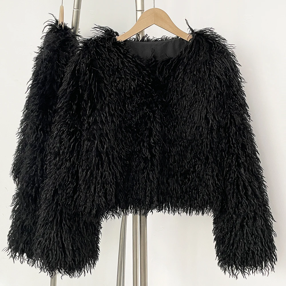OFTBUY Faux Fur Jacket New Sty - Winter Clothing Manufacturers 评论和价格
