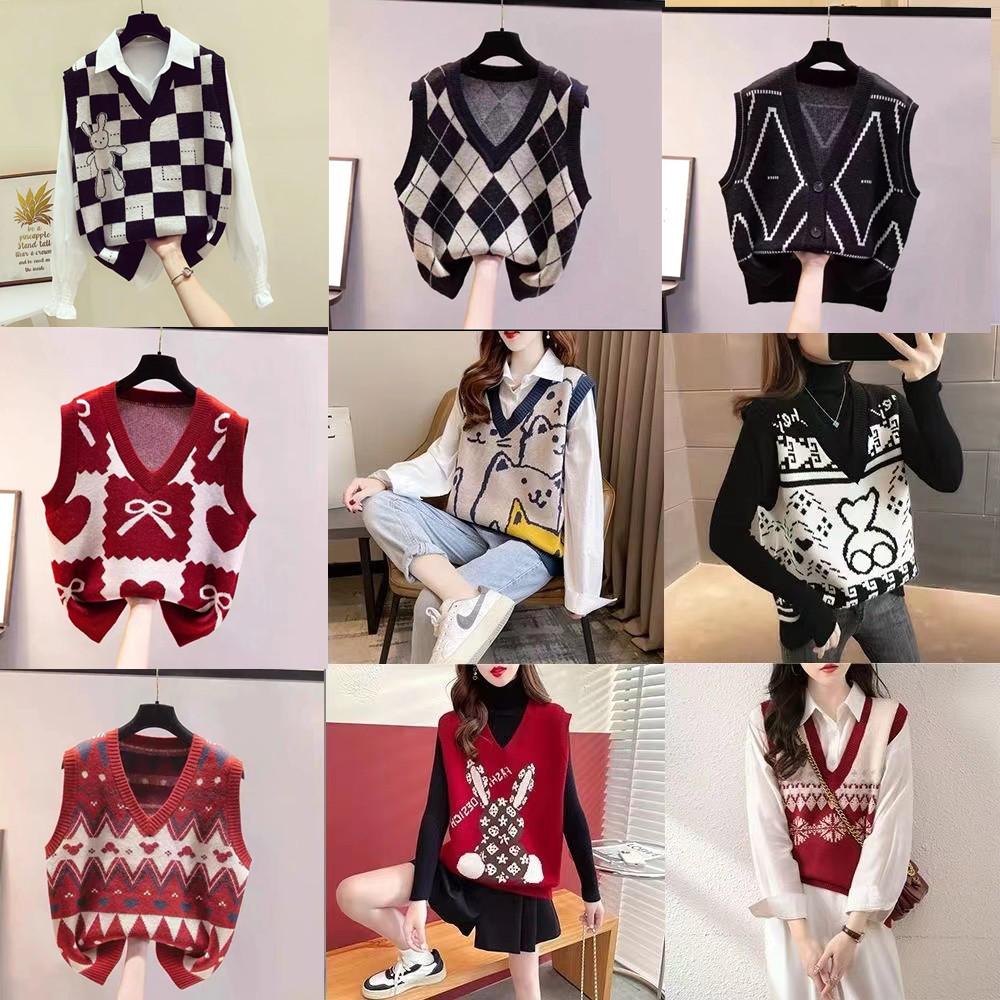 Brand Women's Knitted Vest Tan - Winter Clothing Label 评论和价格