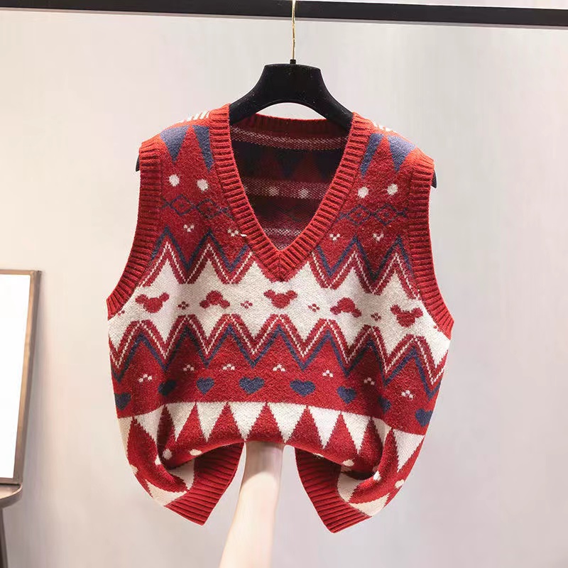Brand Women's Knitted Vest Tan - Winter Clothing Label 评论和价格