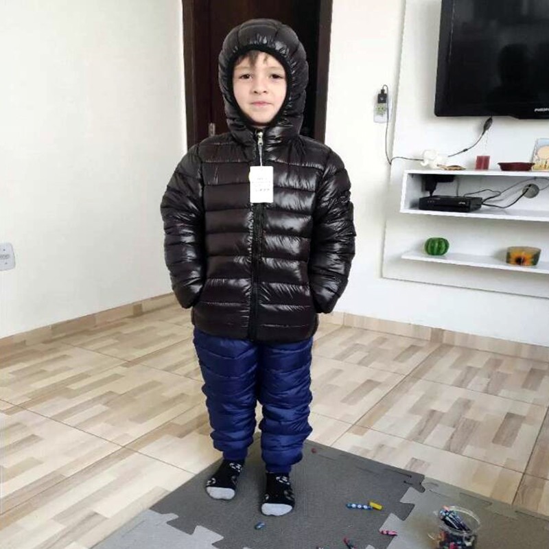 Hooded Lightweight Down Jacket - Winter Clothing For Toddlers 评论和价格