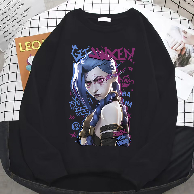Jinx Arcane Hoodie Hot Anime W - Winter Under Clothing 评论和价格