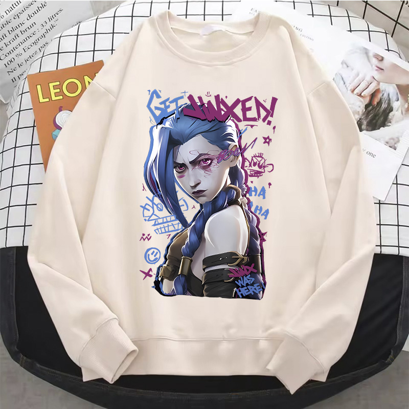 Jinx Arcane Hoodie Hot Anime W - Winter Under Clothing 评论和价格
