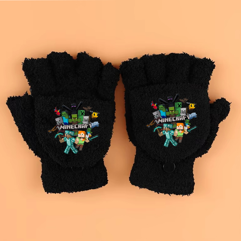 New Game Theme Print Gloves Mi - Winter Clothing For Boys 评论和价格