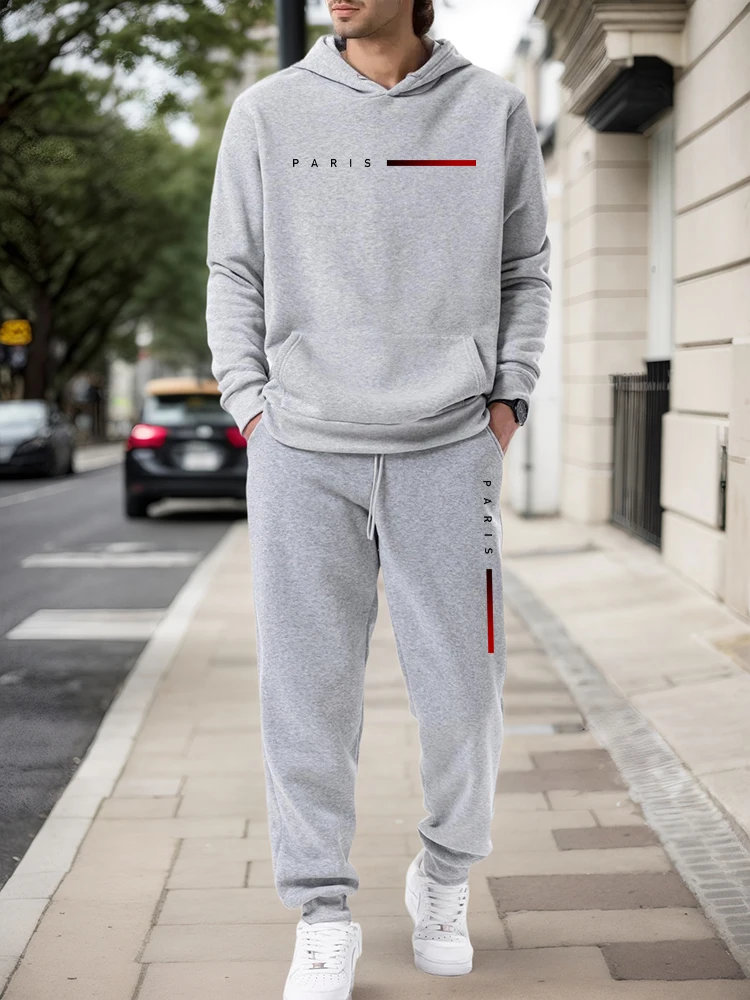 2026 New Men's Tracksuit Print - Winter Clothes 评论和价格