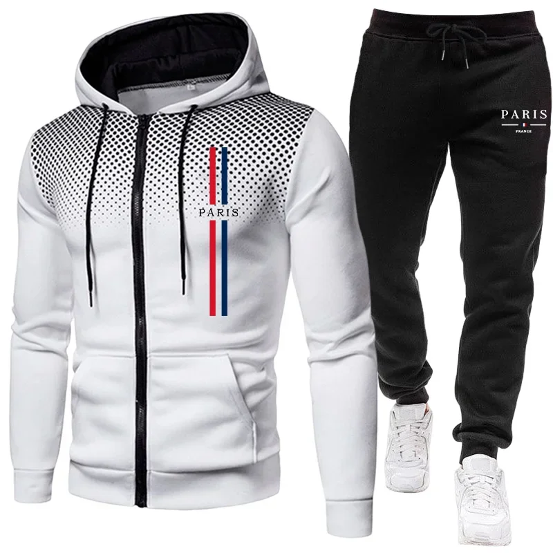 Men sports suit zipper jacket+ - Winter Clothing Pants 评论和价格