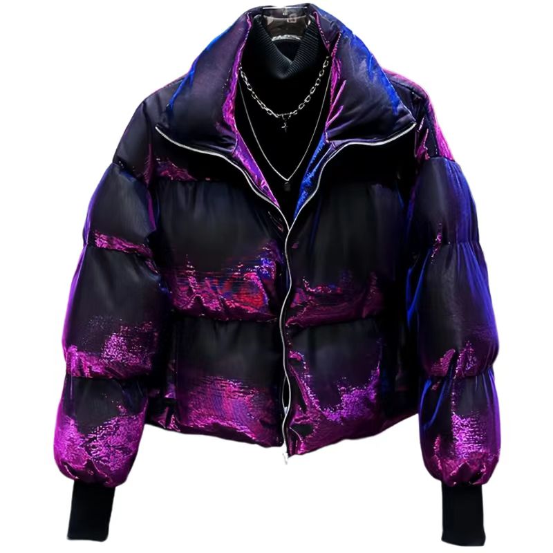 Short Thick Loose Cotton Jacke - Winter Clothing Men Style 评论和价格