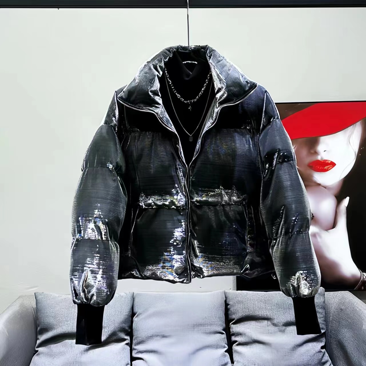 Short Thick Loose Cotton Jacke - Winter Clothing Men Style 评论和价格