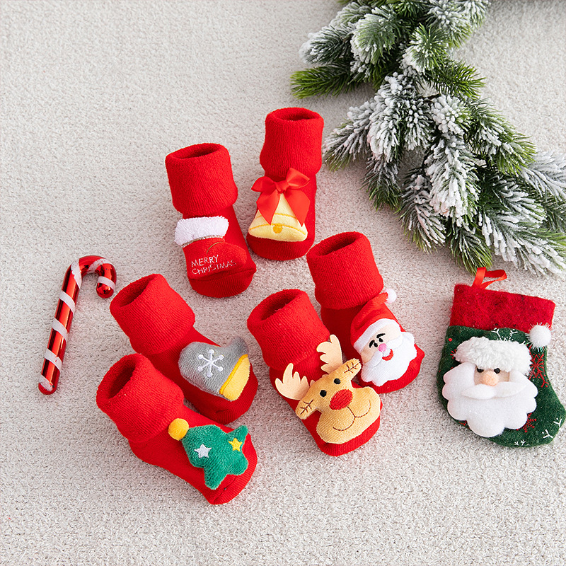 Baby Christmas Socks Newborns  - Winter Clothing For Toddlers 评论和价格