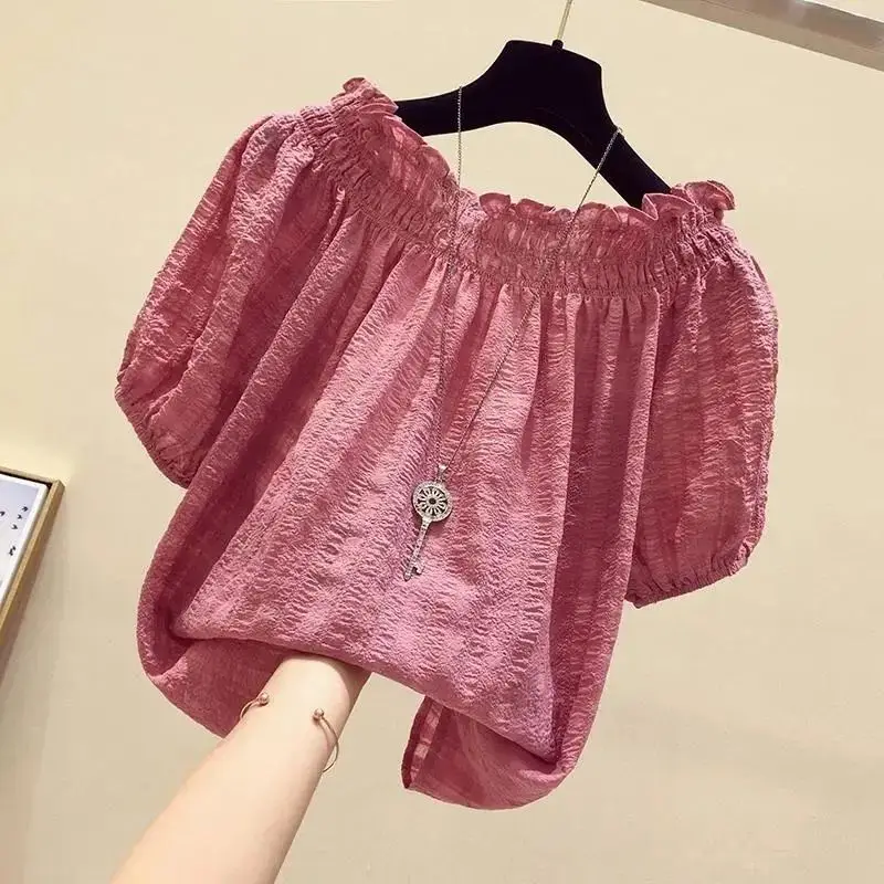 Rose Red casual slash neck puf - Winter Clothing Kit 评论和价格