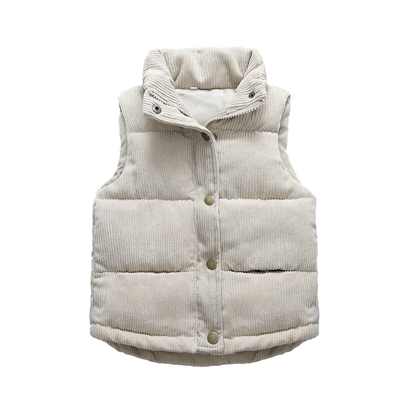 Kids Boys Girls Corduroy Vests - Winter Clothing For Boys 评论和价格