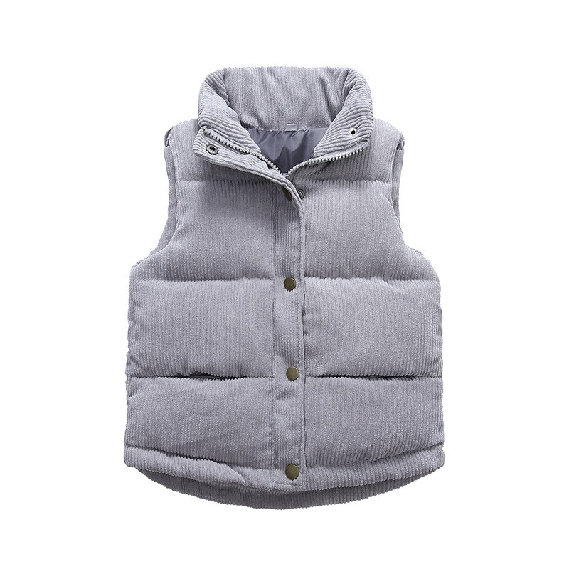 Kids Boys Girls Corduroy Vests - Winter Clothing For Boys 评论和价格
