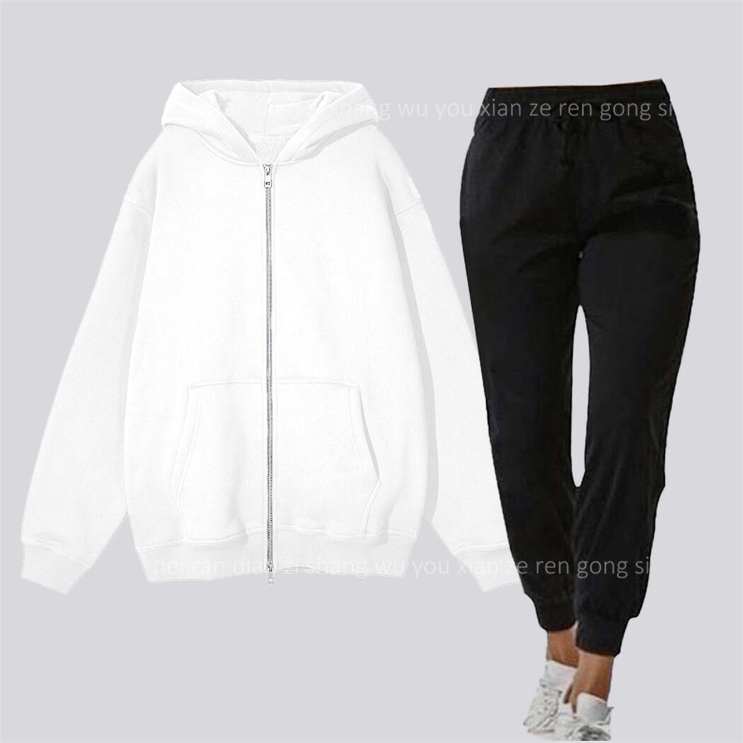 Zipper Cardigan Blank Women Ho - Winter Clothing Outfits 评论和价格