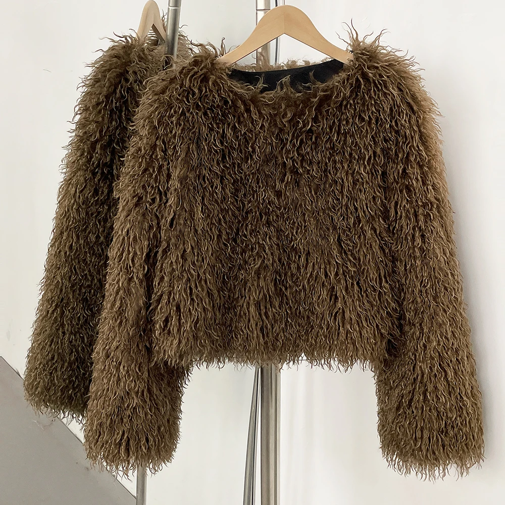 Fur Coat Eco-friendly Winter F - Winter Clothing Manufacturers 评论和价格