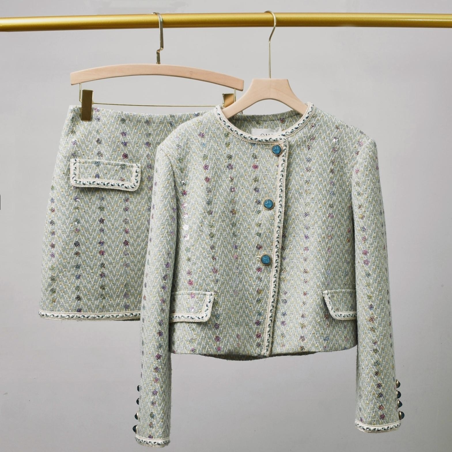 Women Elegant Tweed Luxury Sui - Winter Clothing Outfits 评论和价格