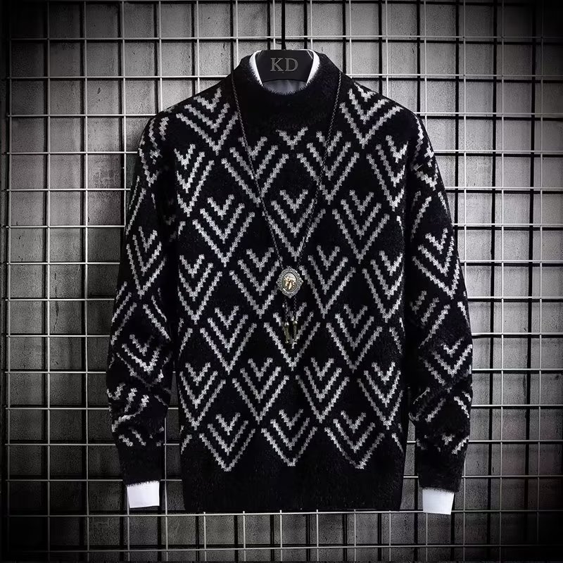 Autumn Winter Men's Sweater Pl - Winter Clothing Men Style 评论和价格
