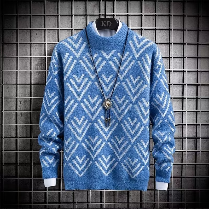 Autumn Winter Men's Sweater Pl - Winter Clothing Men Style 评论和价格