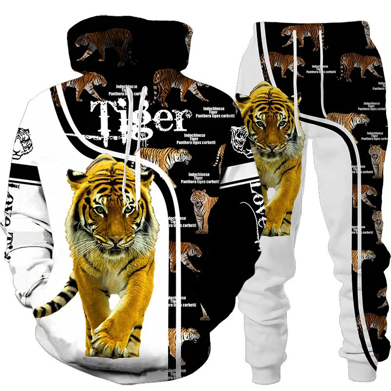 New Animal 3D Tiger Printed Ho - Winter Clothing Men Style 评论和价格
