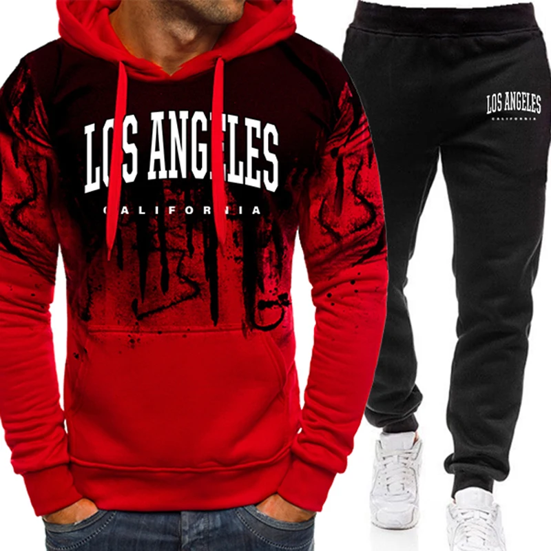 Fashion Men's Tracksuit Print  - Winter Clothing Pants 评论和价格