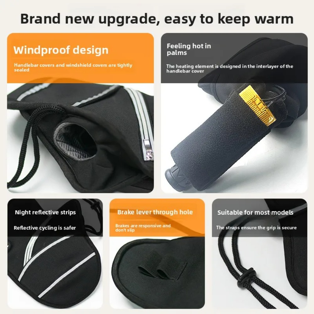 Motorcycle Handlebar Covers Wi - Heated Gloves Electric 评论和价格
