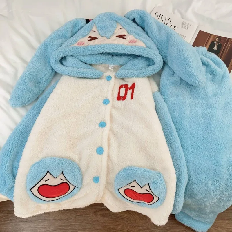 Hatsune Miku cartoon animation - Fleece Hoodie Lined 评论和价格