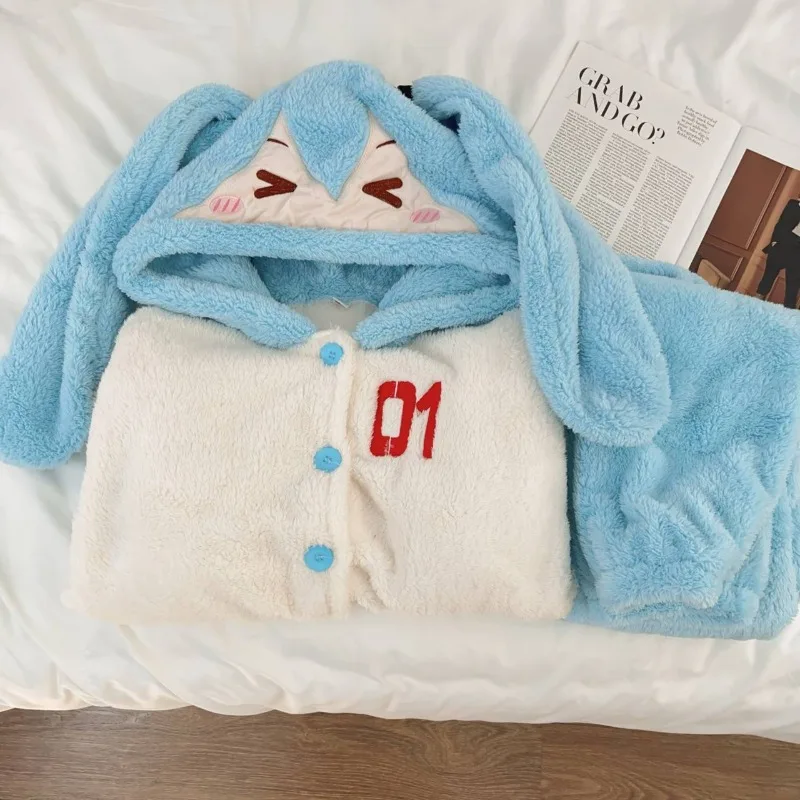 Hatsune Miku cartoon animation - Fleece Hoodie Lined 评论和价格