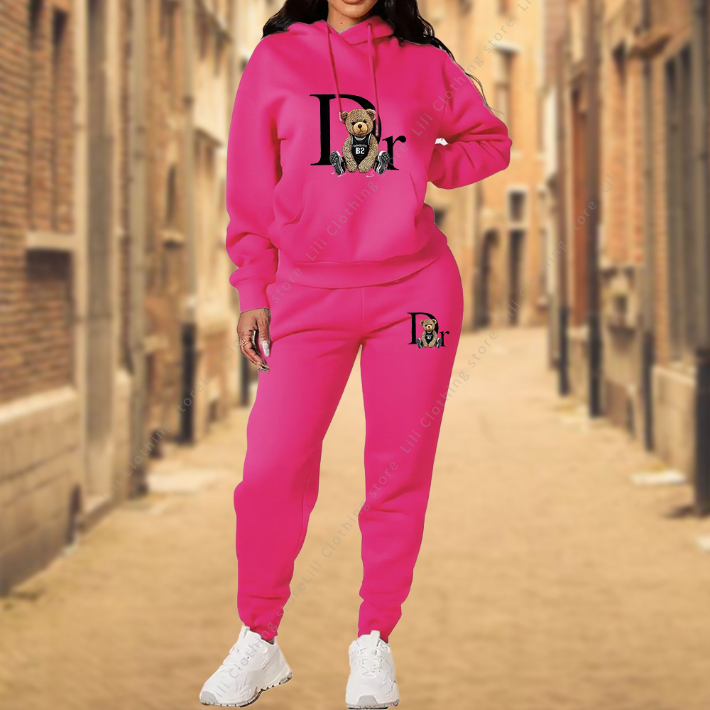 Women's TrackSuit Aesthetic De - Winter Clothing Kit 评论和价格