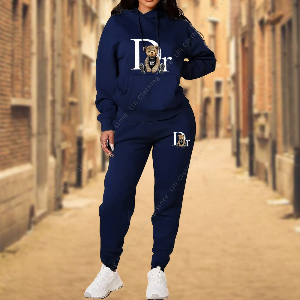 Women's TrackSuit Aesthetic De - Winter Clothing Kit 评论和价格