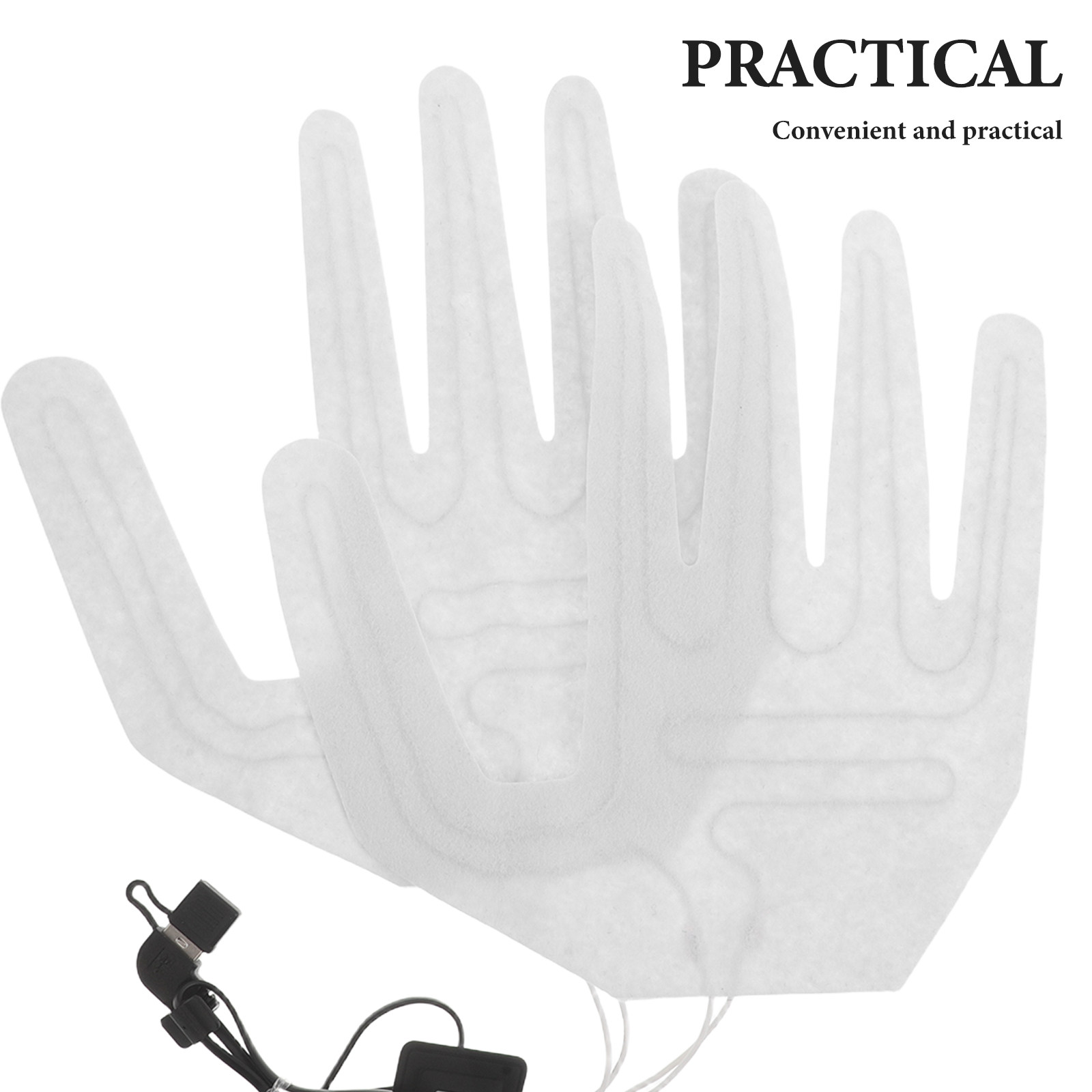 2Pcs Full Finger Electric Glov - Heated Gloves Electric 评论和价格