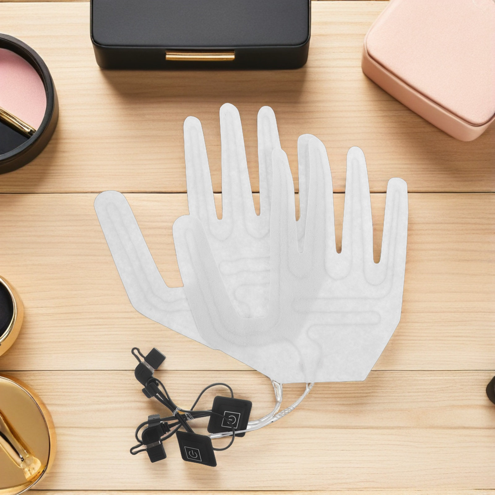 2Pcs Full Finger Electric Glov - Heated Gloves Electric 评论和价格